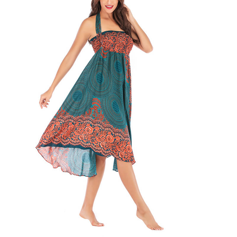 Robe à lacets style bohème avec motif de rose des vents et deux styles de Buddha Stones - image 6