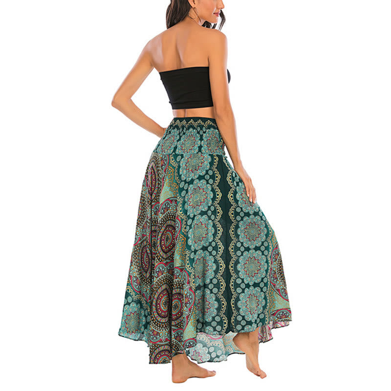 Robe jupe à lacets style bohème à fleurs mandala Buddha Stones Two Style Wear - image 6