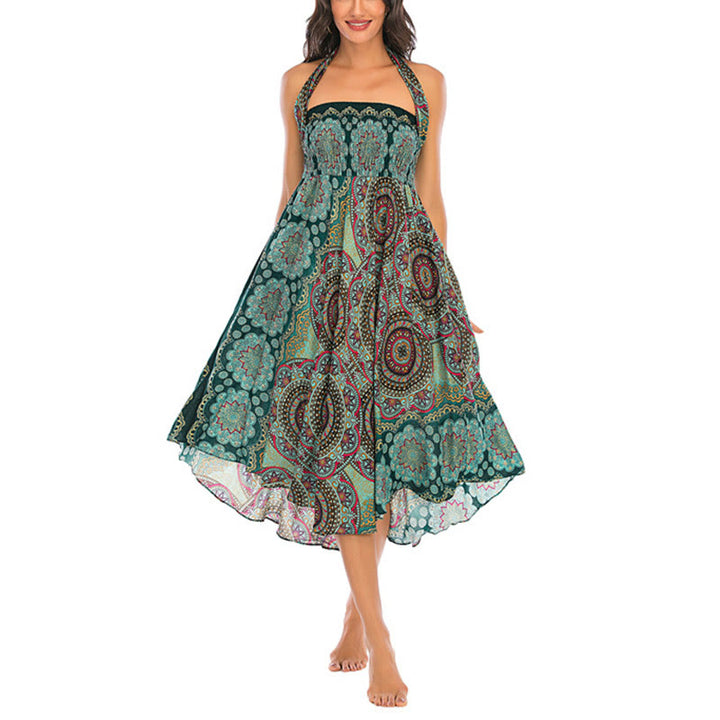 Robe jupe à lacets style bohème à fleurs mandala Buddha Stones Two Style Wear - image 7