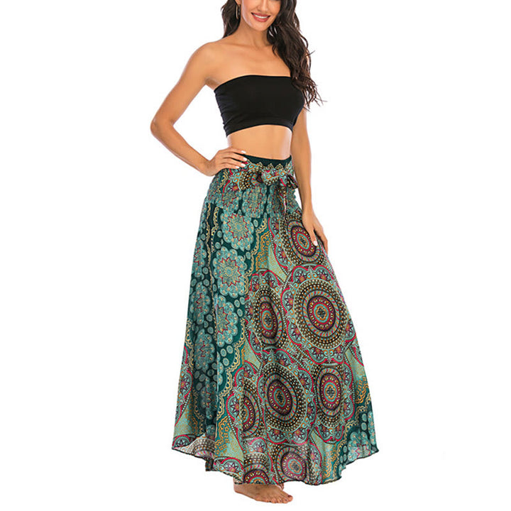 Robe jupe à lacets style bohème à fleurs mandala Buddha Stones Two Style Wear - image 4