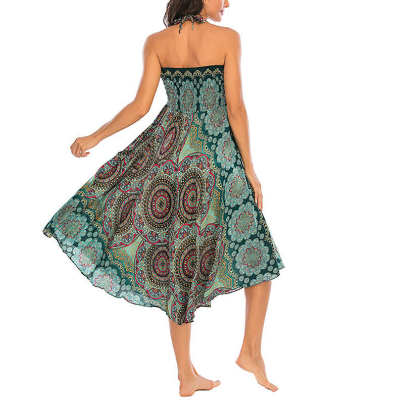 Robe jupe à lacets style bohème à fleurs mandala Buddha Stones Two Style Wear - image 8