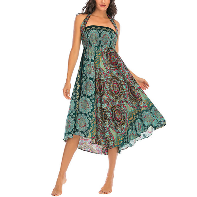 Robe jupe à lacets style bohème à fleurs mandala Buddha Stones Two Style Wear - image 3