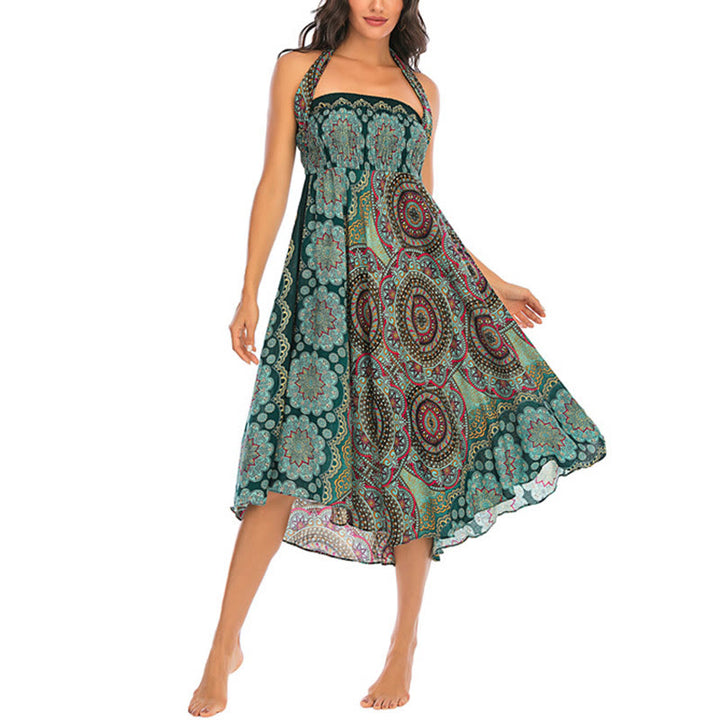 Robe jupe à lacets style bohème à fleurs mandala Buddha Stones Two Style Wear - image 3