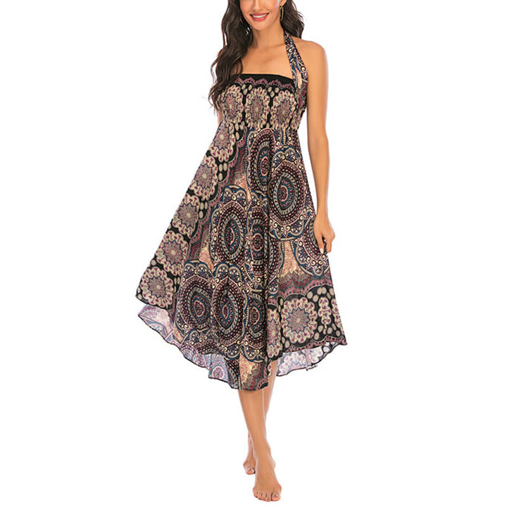 Robe jupe à lacets style bohème à fleurs mandala Buddha Stones Two Style Wear - image 16