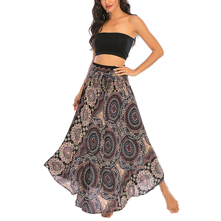 Robe jupe à lacets style bohème à fleurs mandala Buddha Stones Two Style Wear - image 11