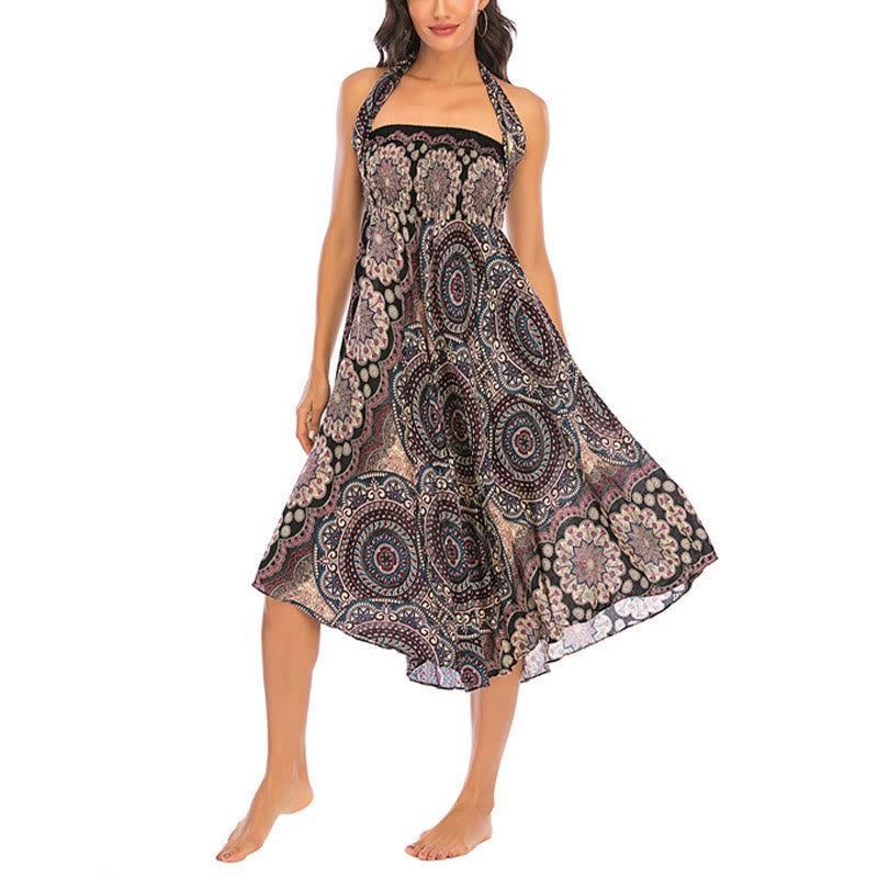 Robe jupe à lacets style bohème à fleurs mandala Buddha Stones Two Style Wear - image 19