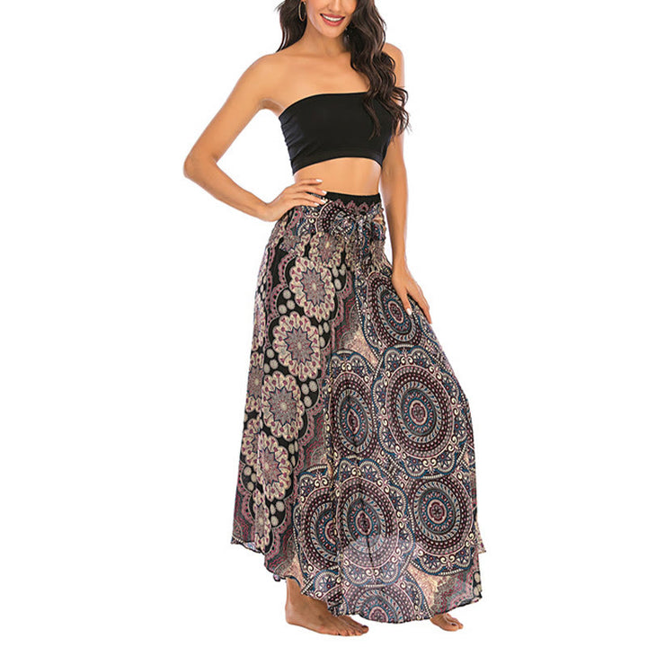 Robe jupe à lacets style bohème à fleurs mandala Buddha Stones Two Style Wear - image 15