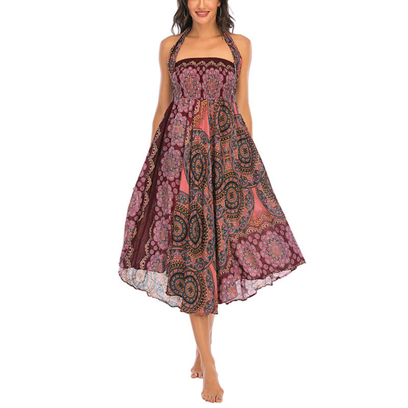 Robe jupe à lacets style bohème à fleurs mandala Buddha Stones Two Style Wear - image 22