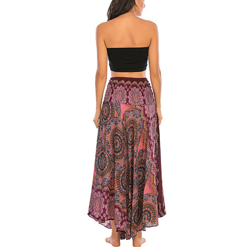 Robe jupe à lacets style bohème à fleurs mandala Buddha Stones Two Style Wear - image 24