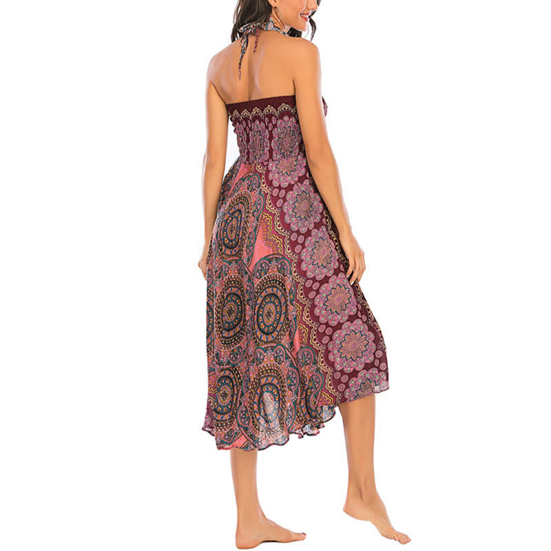 Robe jupe à lacets style bohème à fleurs mandala Buddha Stones Two Style Wear - image 27