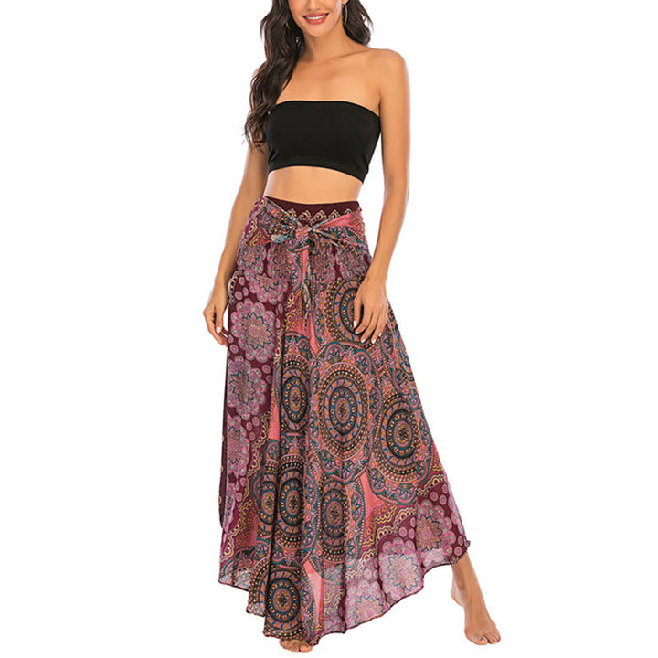 Robe jupe à lacets style bohème à fleurs mandala Buddha Stones Two Style Wear - image 23