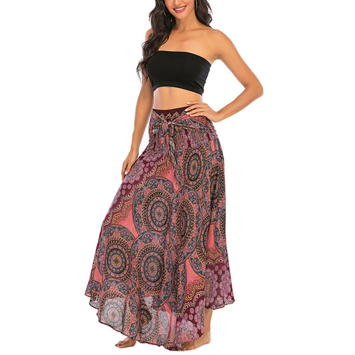 Robe jupe à lacets style bohème à fleurs mandala Buddha Stones Two Style Wear - image 21