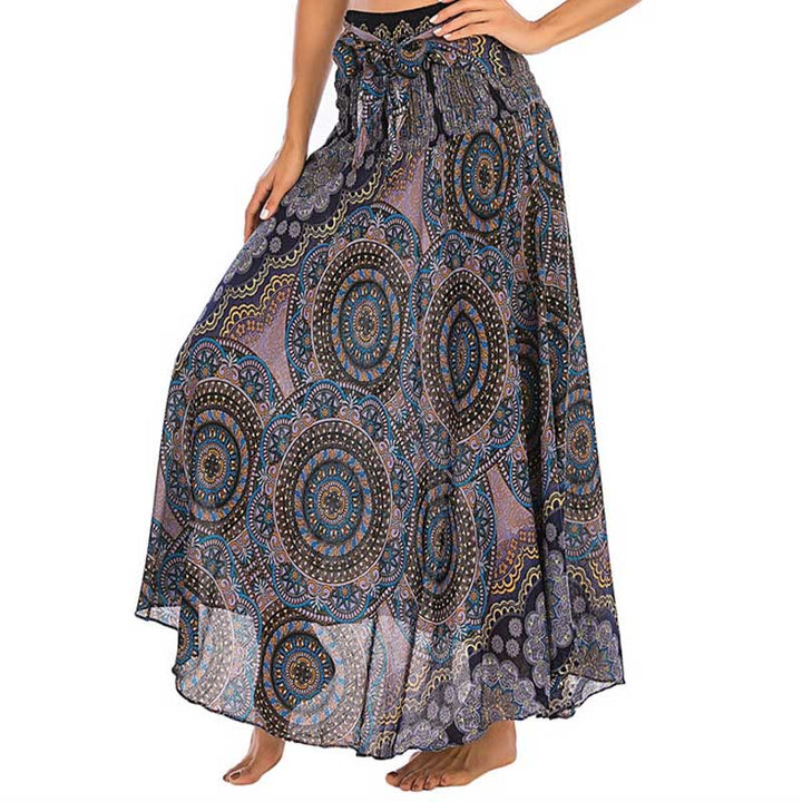 Robe jupe à lacets style bohème à fleurs mandala Buddha Stones Two Style Wear - RosyBrown - US4-12, UK/AU8-16, EU36-44 (F) - image 28