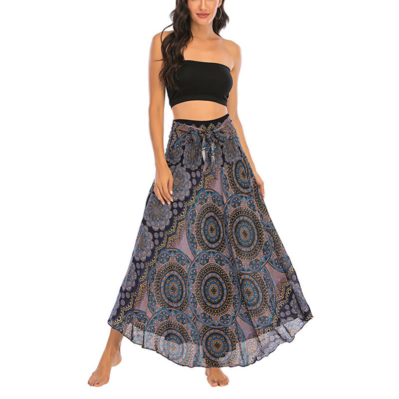 Robe jupe à lacets style bohème à fleurs mandala Buddha Stones Two Style Wear - image 29