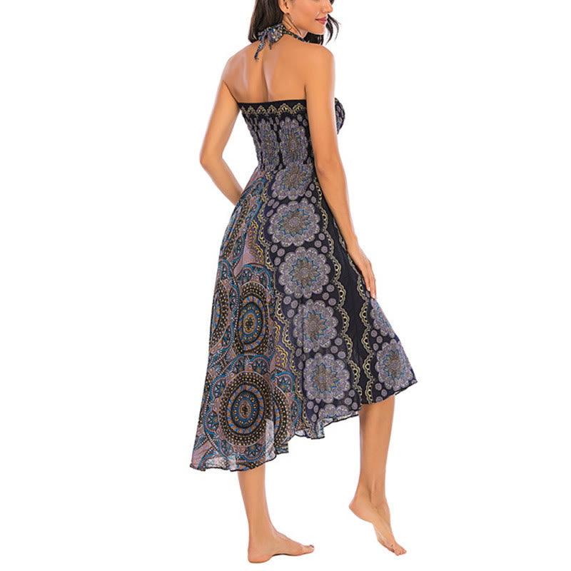 Robe jupe à lacets style bohème à fleurs mandala Buddha Stones Two Style Wear - image 35