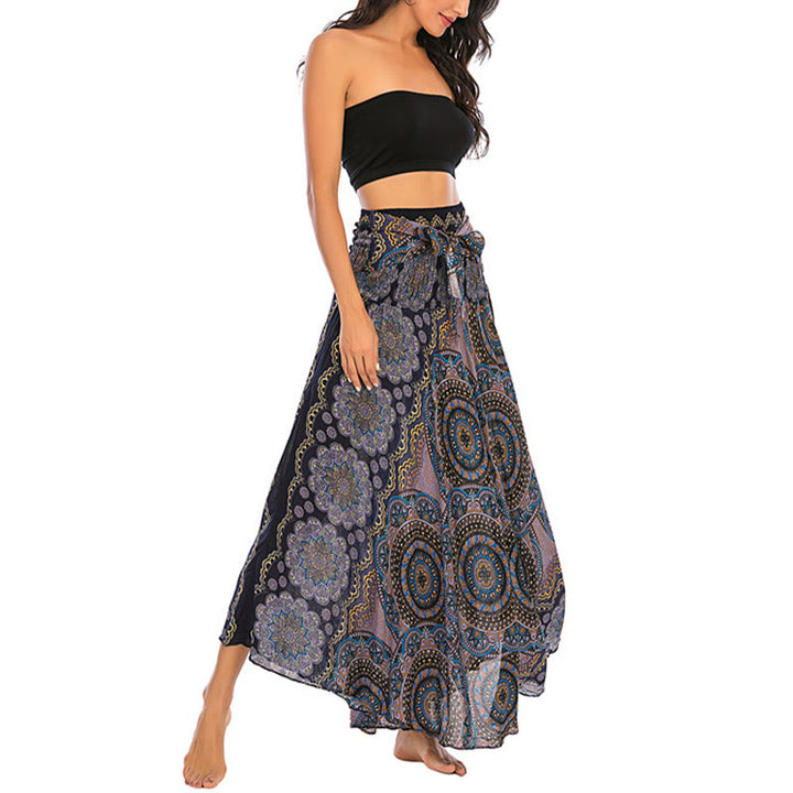 Robe jupe à lacets style bohème à fleurs mandala Buddha Stones Two Style Wear - image 31