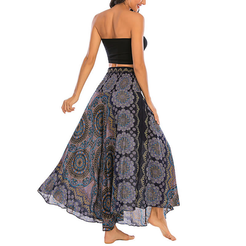 Robe jupe à lacets style bohème à fleurs mandala Buddha Stones Two Style Wear - image 32