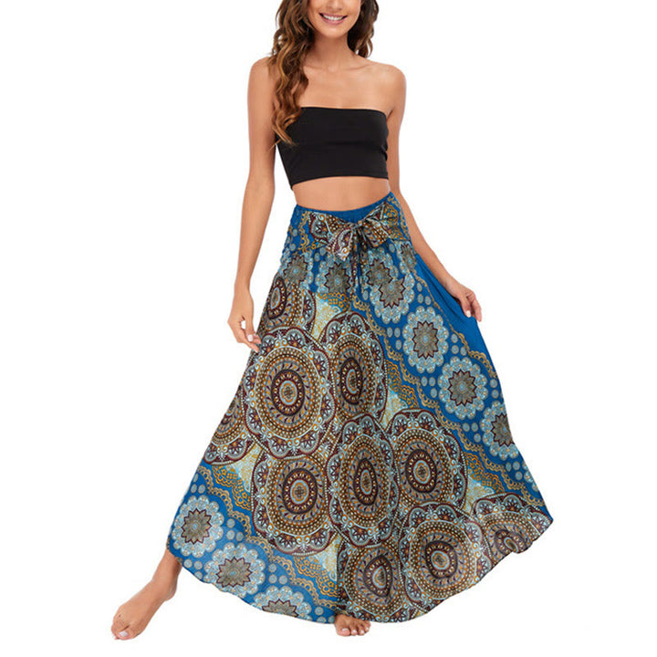 Robe jupe à lacets style bohème à fleurs mandala Buddha Stones Two Style Wear - image 38