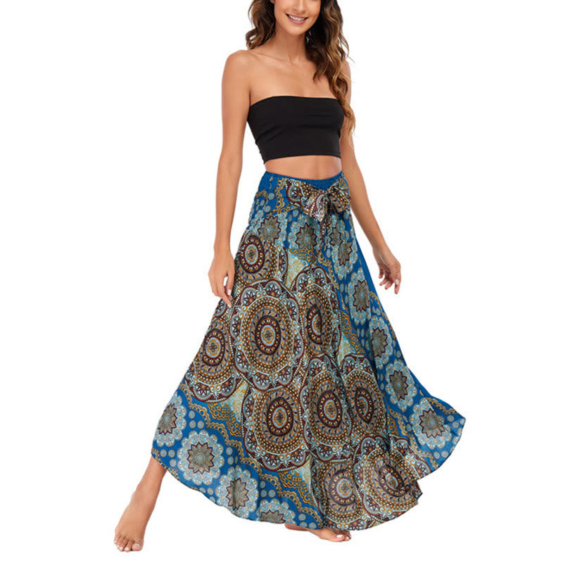 Robe jupe à lacets style bohème à fleurs mandala Buddha Stones Two Style Wear - image 41