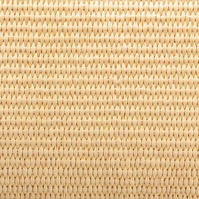 Sac à bandoulière en paille tissée avec pompons et Buddha Stones