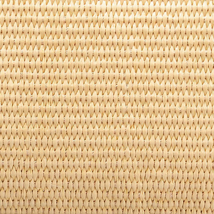 Sac à bandoulière en paille tissée avec pompons et Buddha Stones