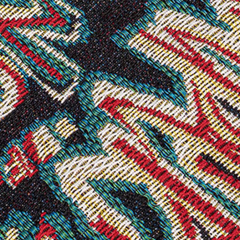 Sac à bandoulière triangulaire à imprimé géométrique avec Buddha Stones, fleurs, lettres, papillons