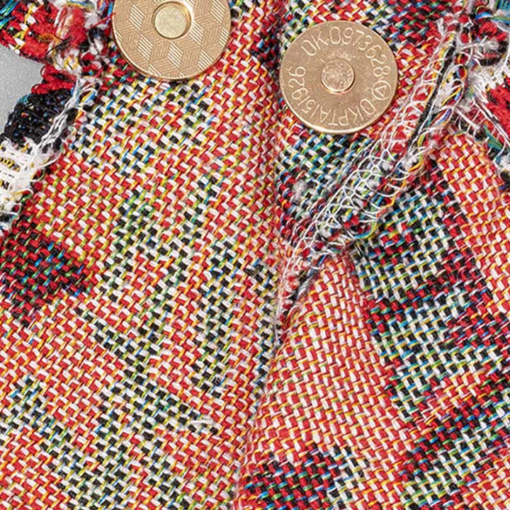 Sac à bandoulière triangulaire à imprimé géométrique avec Buddha Stones, fleurs, lettres, papillons