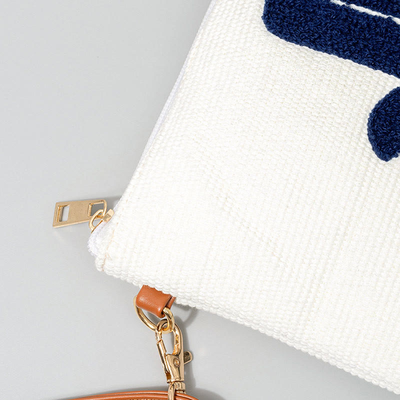Sac à bandoulière en toile avec Buddha Stones et mauvais œil, sac à main