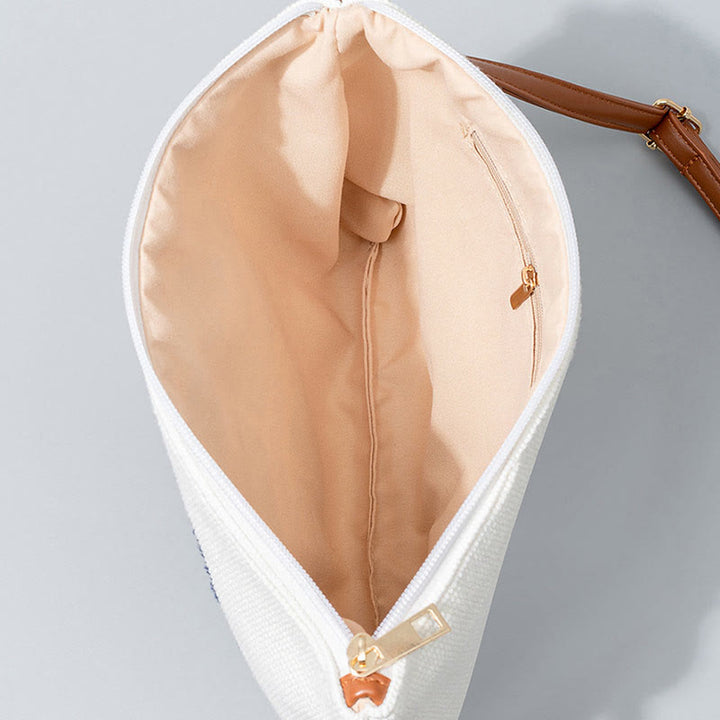 Sac à bandoulière en toile avec Buddha Stones et mauvais œil, sac à main