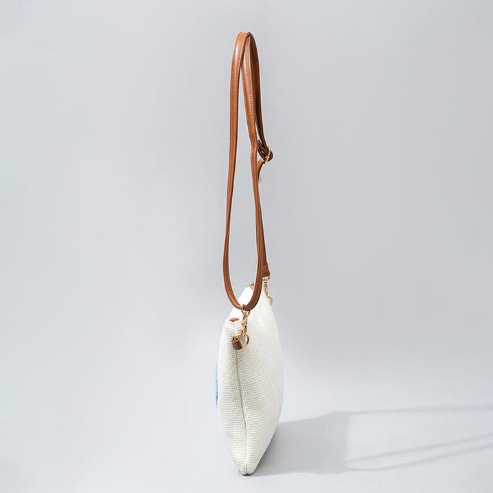 Sac à bandoulière en toile avec Buddha Stones et mauvais œil, sac à main