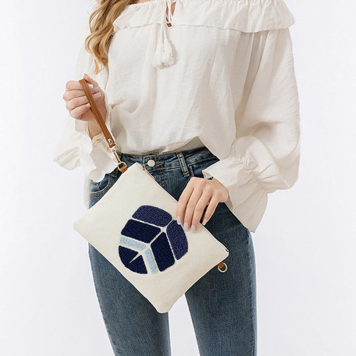 Sac à bandoulière en toile avec Buddha Stones et mauvais œil, sac à main
