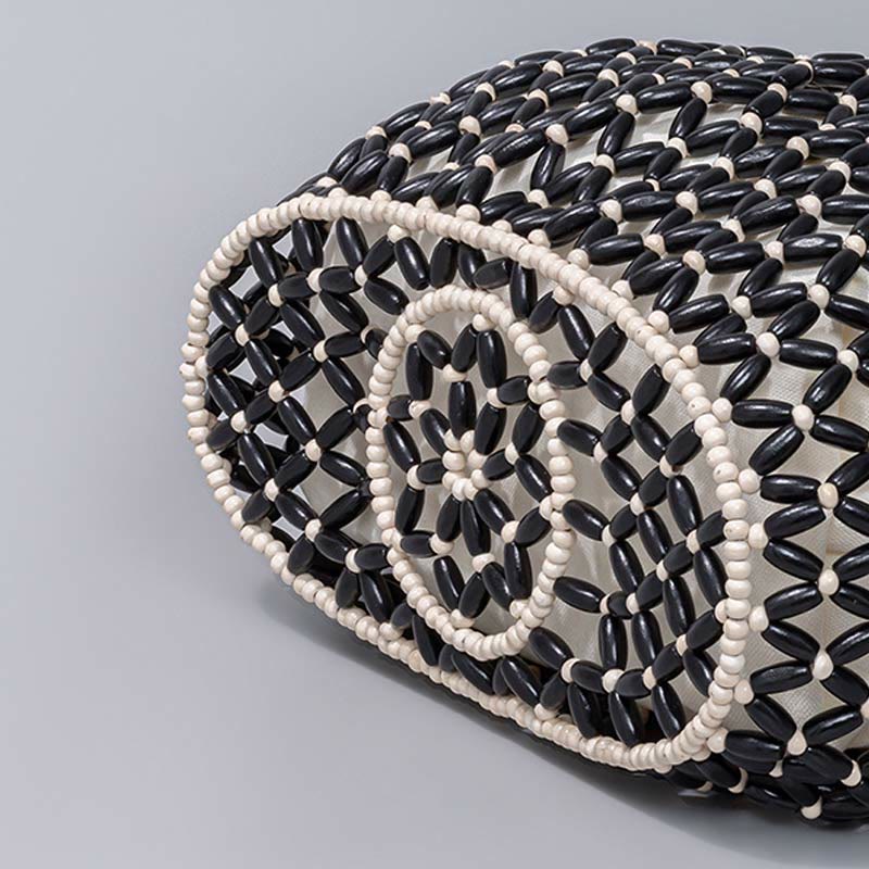 Sac à bandoulière en perles de bois tissées à la main Buddha Stones