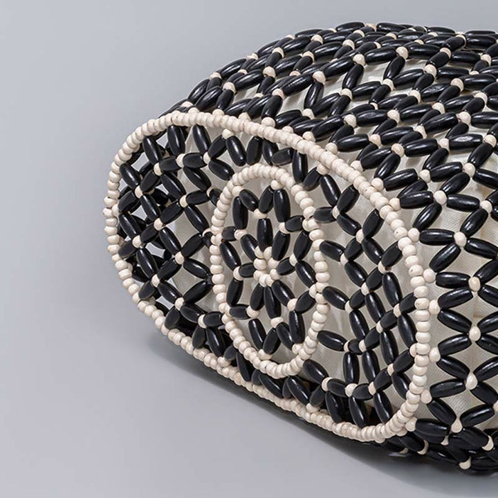 Sac à bandoulière en perles de bois tissées à la main Buddha Stones