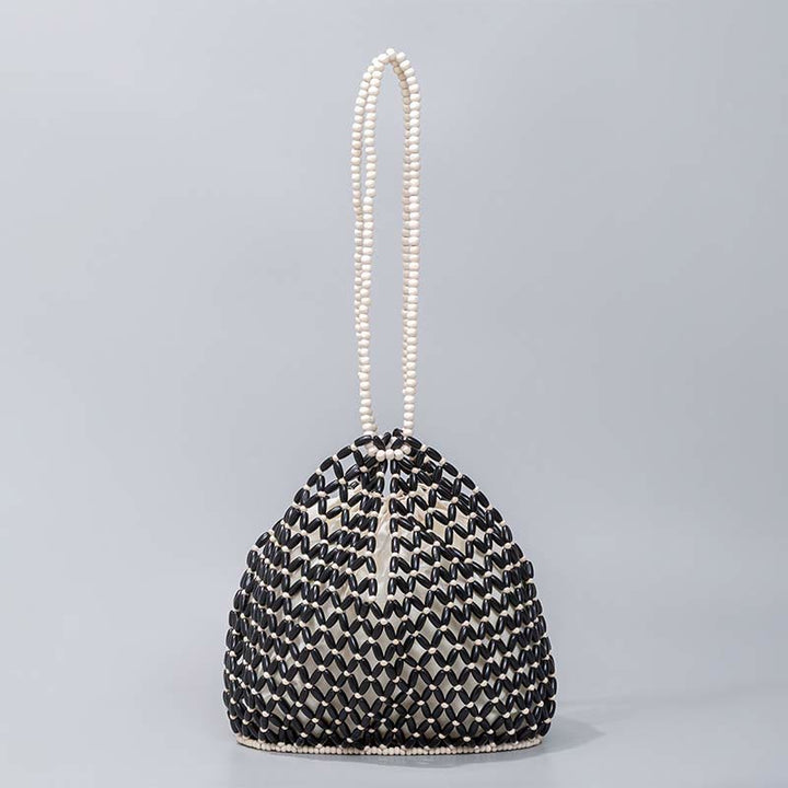 Sac à bandoulière en perles de bois tissées à la main Buddha Stones