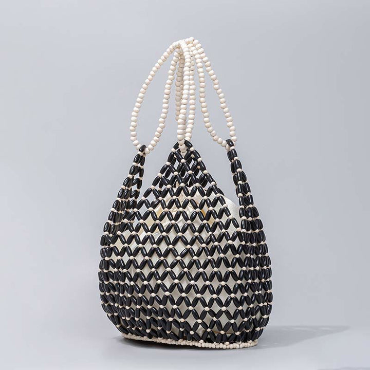 Sac à bandoulière en perles de bois tissées à la main Buddha Stones
