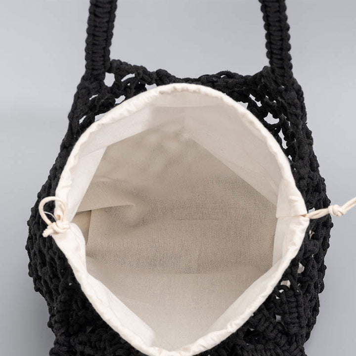Sac à bandoulière en fil de coton tissé à la main Buddha Stones
