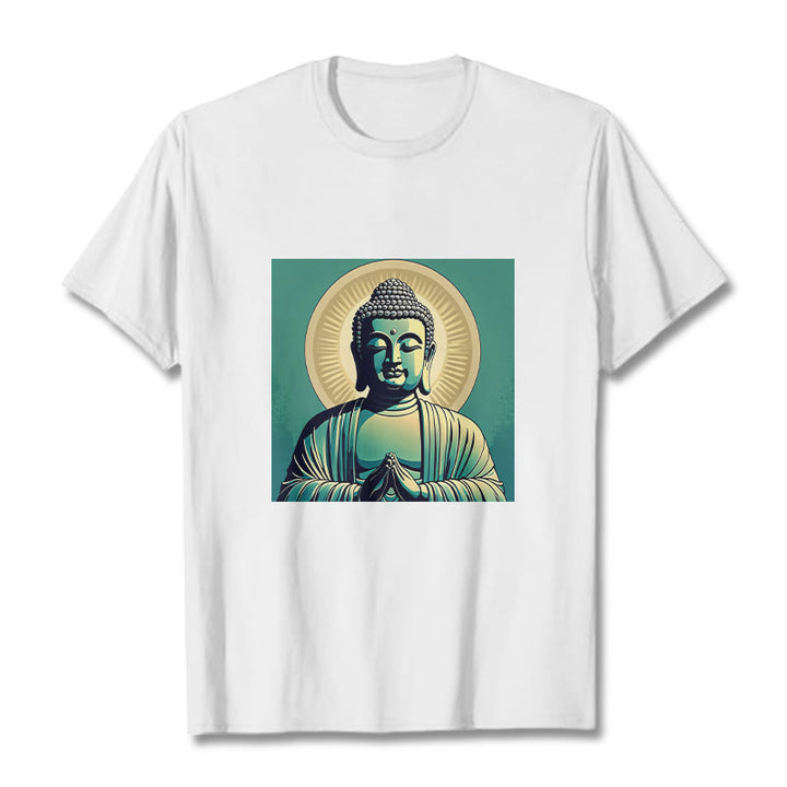 T-shirt Buddha Stones Aura Vert - Blanc - 2XL - image 3