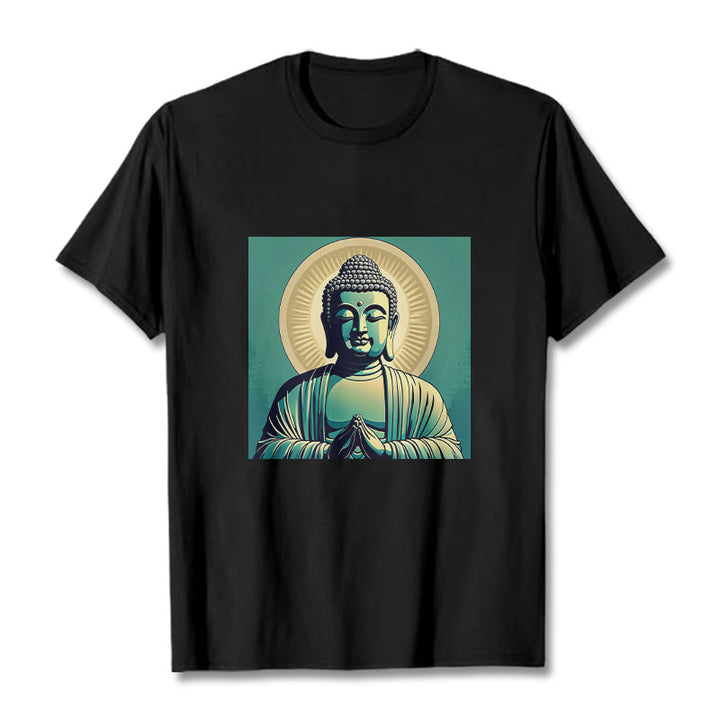 T-shirt Buddha Stones Aura Vert - Noir - 2XL - image 6