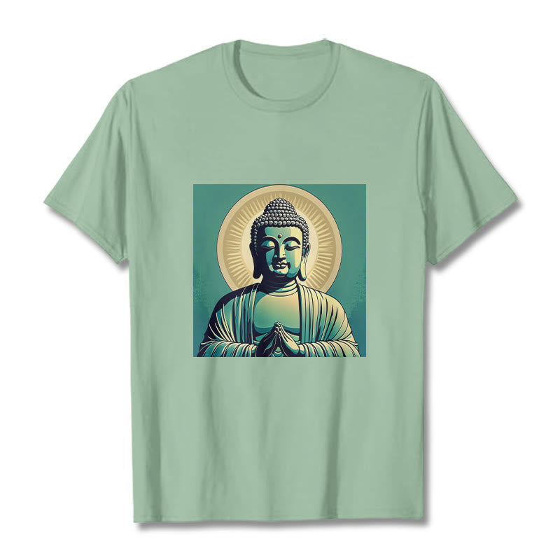 T-shirt Buddha Stones Aura Vert - Vert pâle - 2XL - image 1