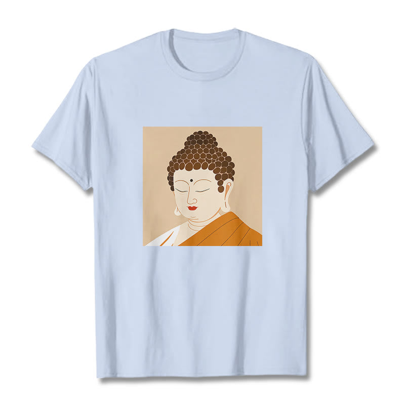 T-shirt Buddha Stones Fermez les yeux et détendez-vous - Cyan clair - 2XL - image 18