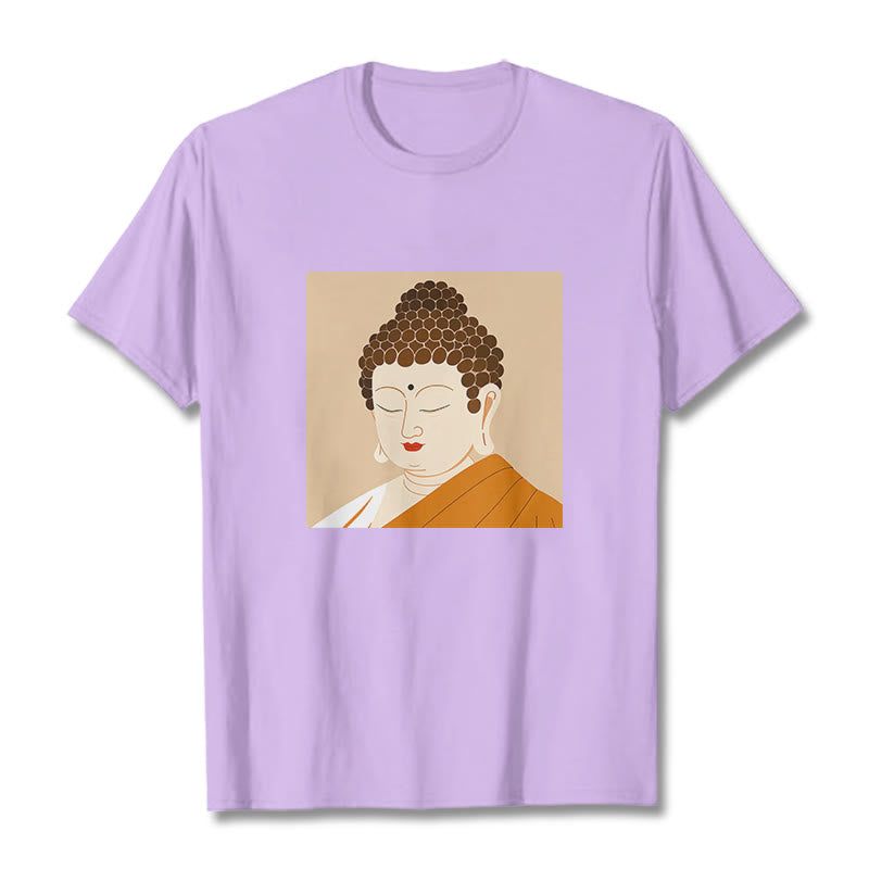 T-shirt Buddha Stones Fermez les yeux et détendez-vous - Prune - 2XL - image 16