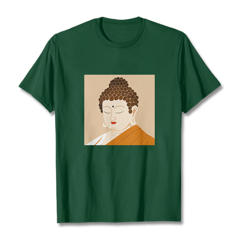 T-shirt Buddha Stones Fermez les yeux et détendez-vous - Forêt Verte - 2XL - image 10