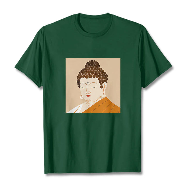 T-shirt Buddha Stones Fermez les yeux et détendez-vous - Forêt Verte - 2XL - image 10