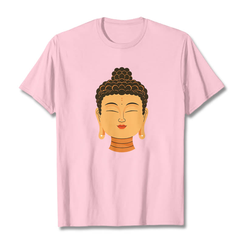 T-shirt Bouddha de méditation béni avec Buddha Stones - Rose clair - 2XL - image 10