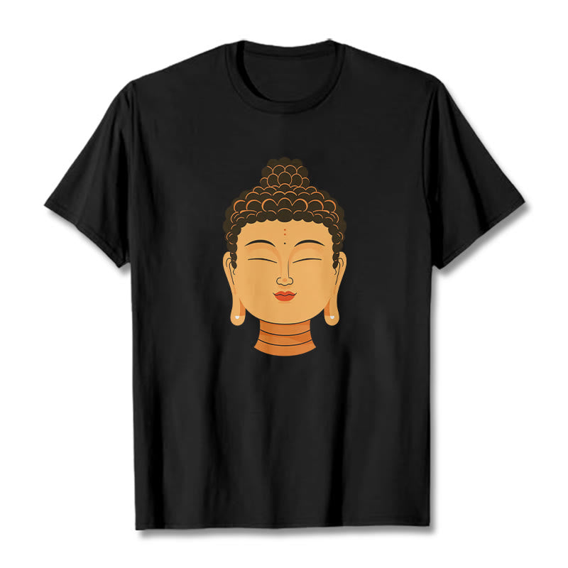 T-shirt Bouddha de méditation béni avec Buddha Stones - Noir - 2XL - image 5