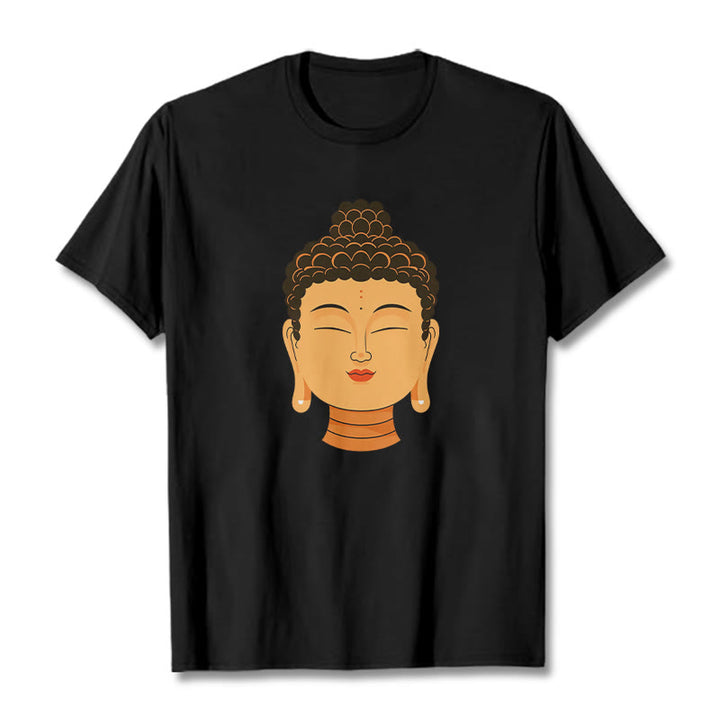 T-shirt Bouddha de méditation béni avec Buddha Stones - Noir - 2XL - image 5