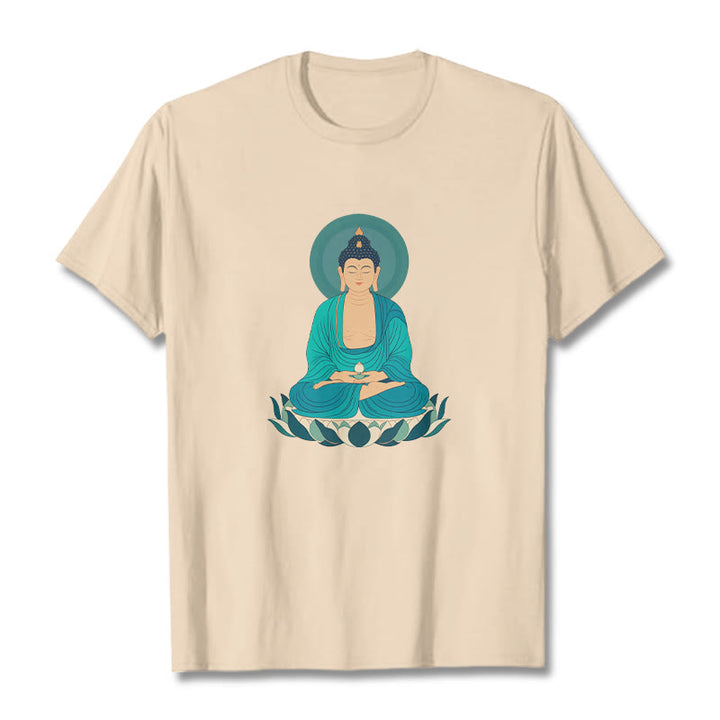 T-shirt Bouddha Buddha Stones Lotus Méditation Bouddha - Bisque - 2XL - image 1