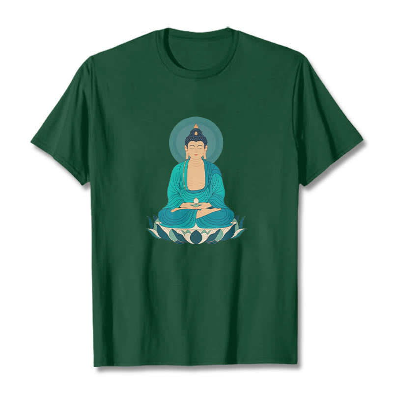 T-shirt Bouddha Buddha Stones Lotus Méditation Bouddha - Forêt Verte - 2XL - image 3