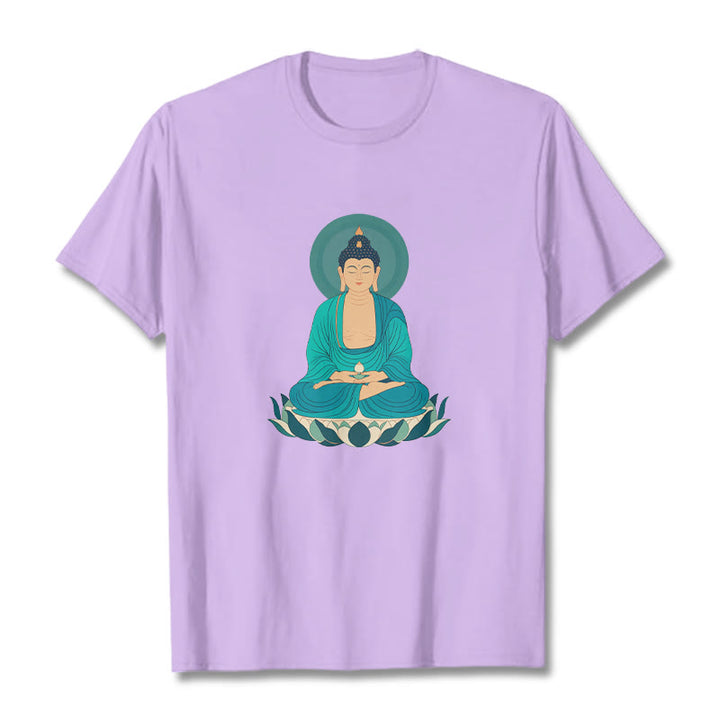 T-shirt Bouddha Buddha Stones Lotus Méditation Bouddha - Prune - 2XL - image 15