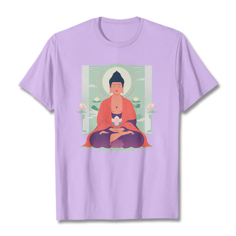 T-shirt Bouddha Buddha Stones Lotus Méditation Bouddha - Prune - 2XL - image 13